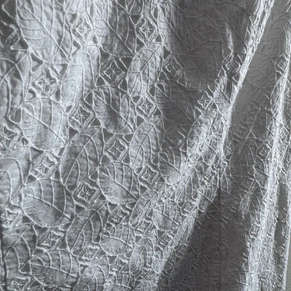 Talbots Petites White Lace Short Sleeve Sheath Dress 10P - Picture 3 of 6